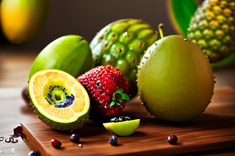 07768-1309696658-4k, lots of delicious tropical fruits with drops of moisture on table, a lot of details.png